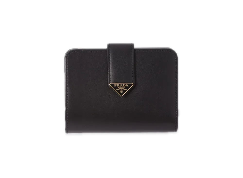 PRADA City Calf Tab Wallet "Black"