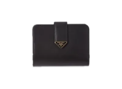 PRADA City Calf Tab Wallet "Black"