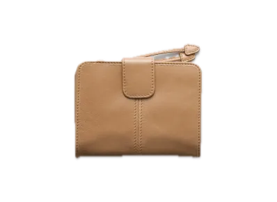 PRADA Soft Lux Leather Wallet "Cameo Beige"
