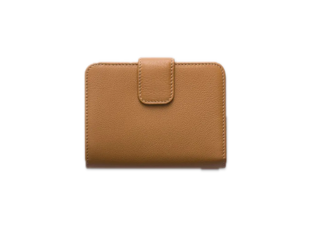 PRADA Soft Grain Leather Wallet "Camel"