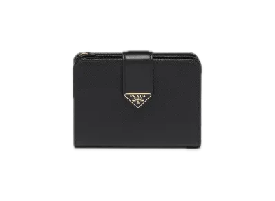 PRADA Saffiano Tab Wallet "Black"