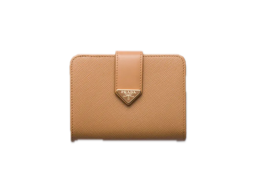 PRADA Saffiano Tab Wallet "Natural"