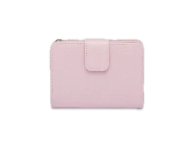 PRADA Saffiano Triangle Wallet "Pink"