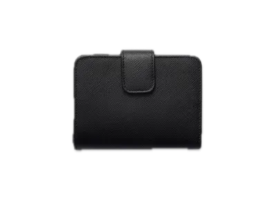PRADA Saffiano Multicolor Wallet "Black/Pink"