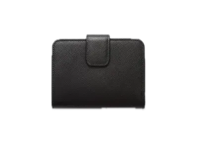 PRADA Saffiano Multicolor Wallet "Black/Pale Pink"