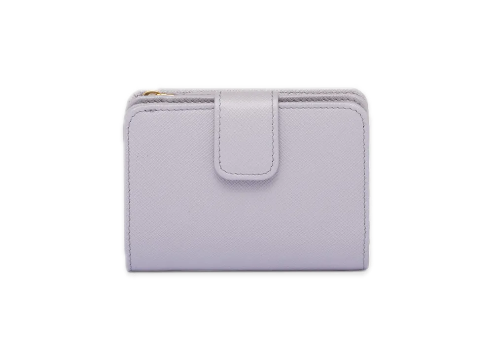 PRADA Saffiano Multicolor Wallet "Pastel Purple/Light Purple"