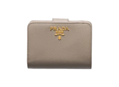PRADA Saffiano Multicolor Wallet "Clay/Water Lily"