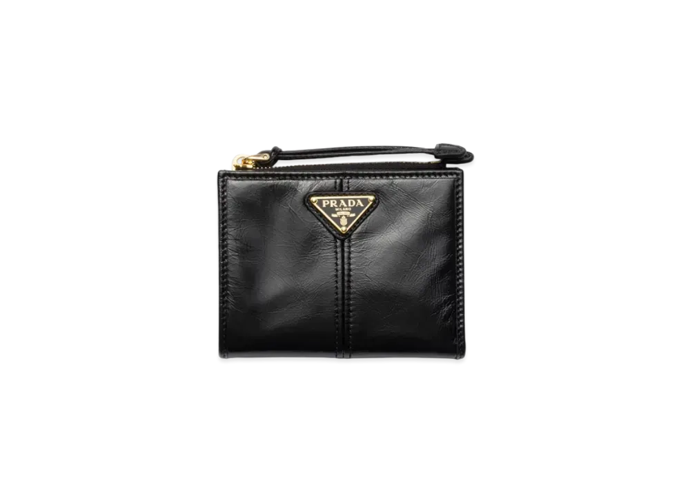 PRADA Small Leather Wallet "Black"