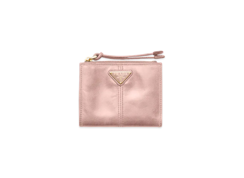 PRADA Small Leather Wallet "Pink"