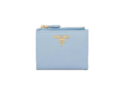 PRADA Saffiano Multicolor Wallet "Light Blue/Blue"