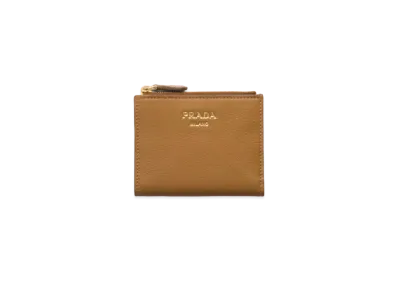 PRADA Small Leather Wallet "Camel"