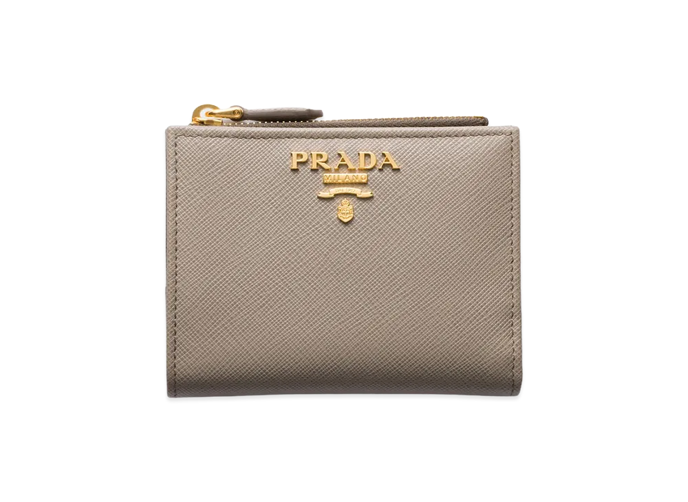 PRADA Saffiano Multicolor Wallet "Clay/Water Lily"