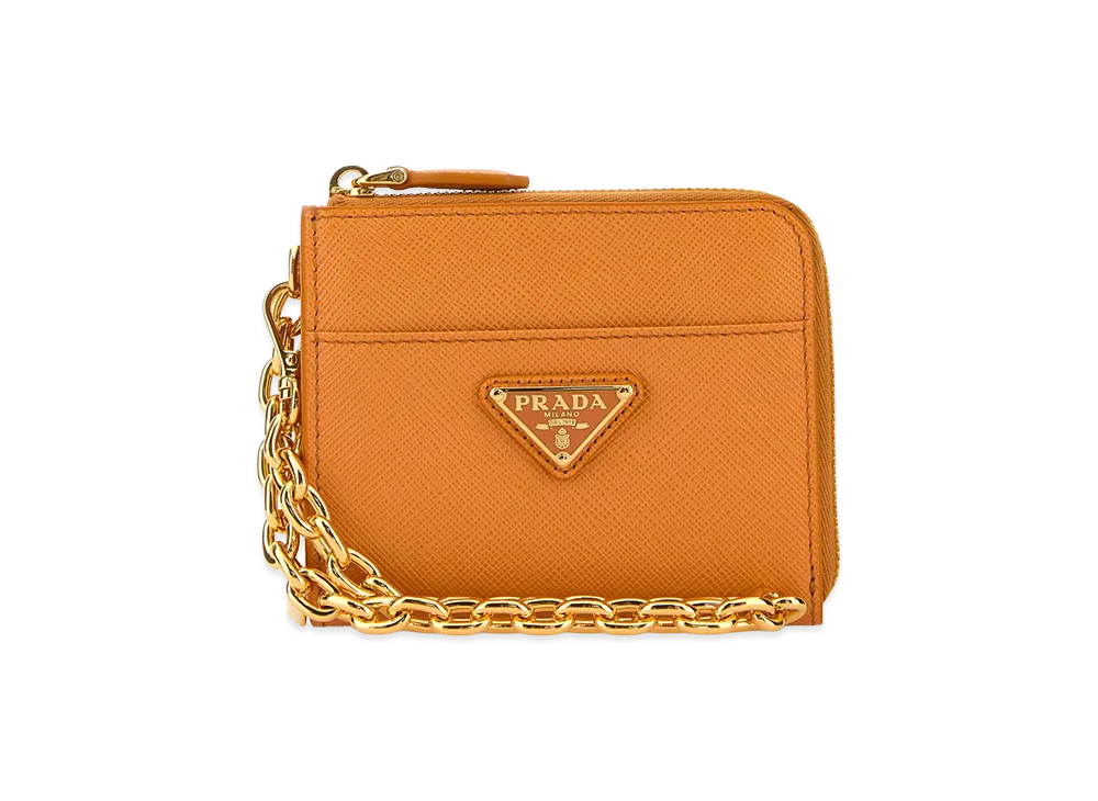 PRADA Women's Leather Wallet "Orange"