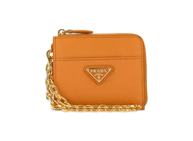 PRADA Women's Leather Wallet "Orange"