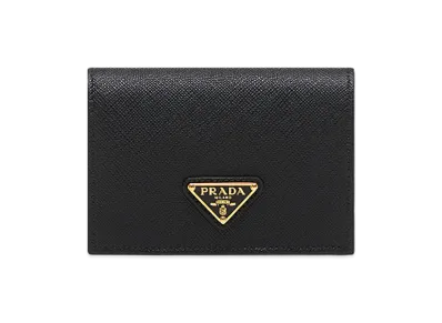 PRADA Women's Saffiano Wallet "Black"