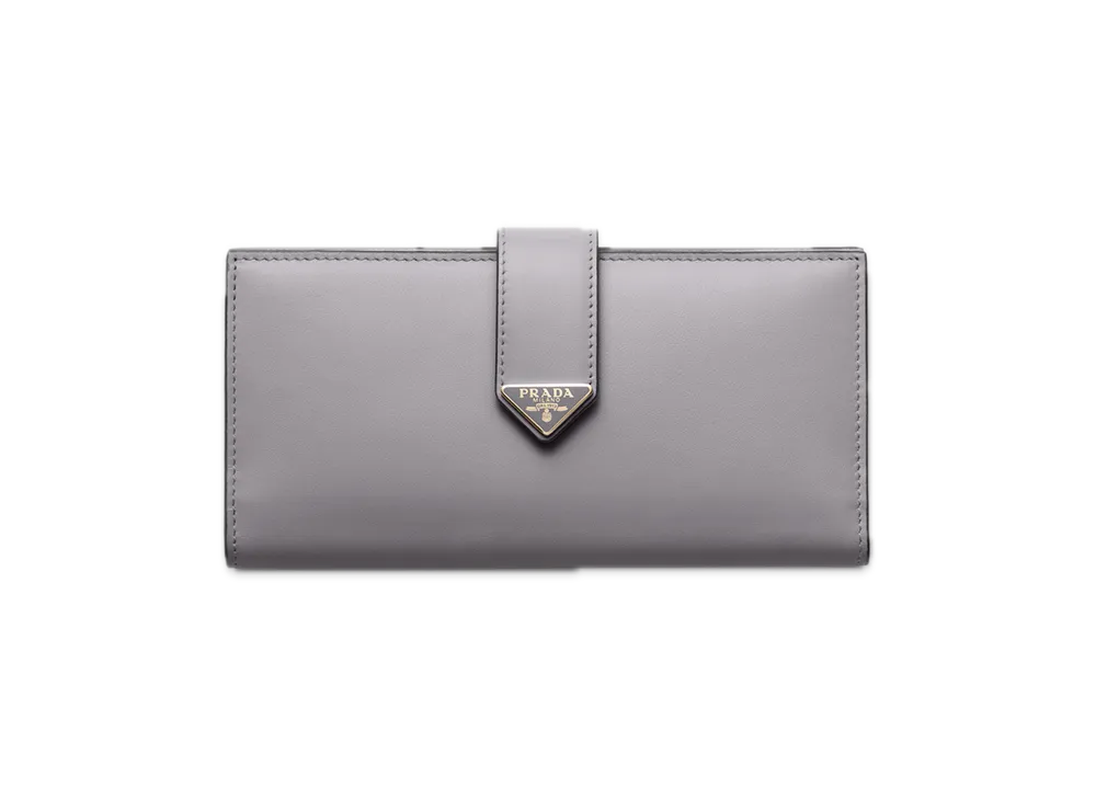 PRADA City Calf Tab Wallet "Pastel Purple"