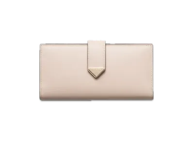 PRADA City Calf Tab Wallet "Beige"