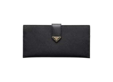 PRADA Saffiano Tab Wallet "Black"