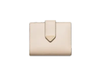 PRADA City Calf Tab Wallet "Beige"