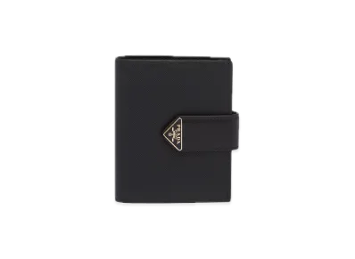 PRADA Saffiano Tab Bifold Wallet "Black"