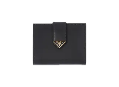PRADA City Calf Tab Wallet "Black"