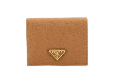 PRADA Women's Leather Wallet "Beige"