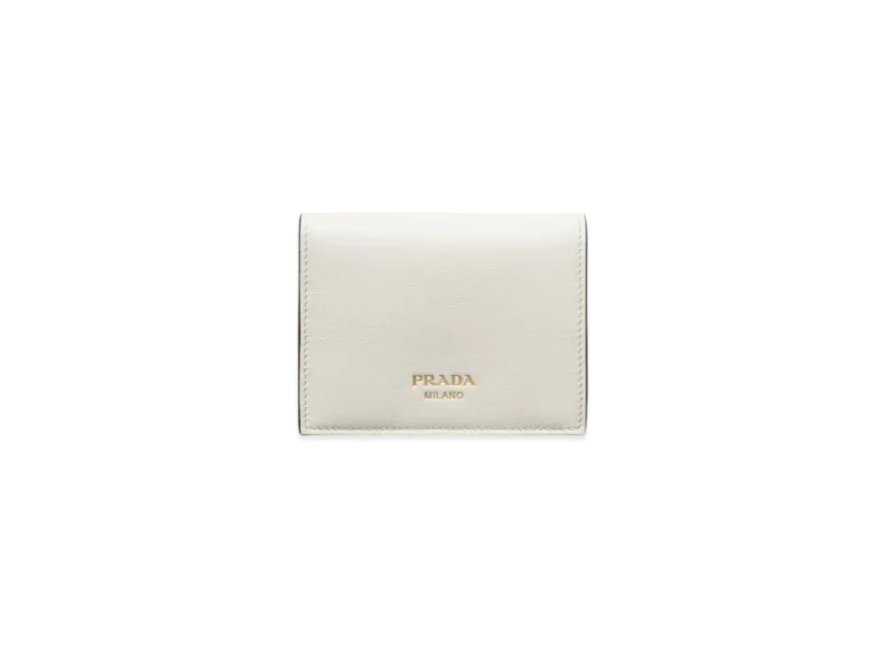 PRADA Small Leather Wallet "White"