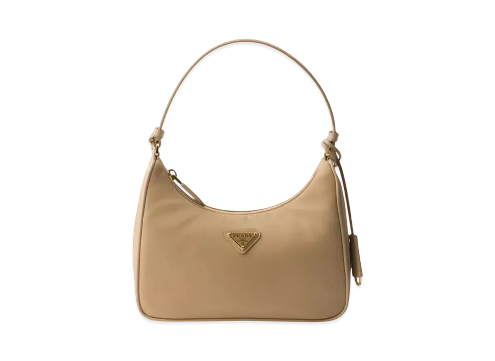 PRADA Re-Edition 2005 Re-Nylon and Saffiano Mini Bag "Beige/Dark Green"