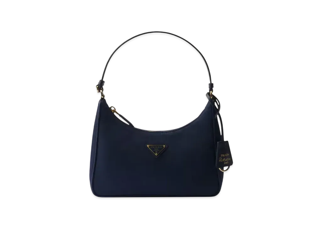 PRADA Re-Edition 2005 Re-Nylon and Saffiano Mini Bag "Navy"