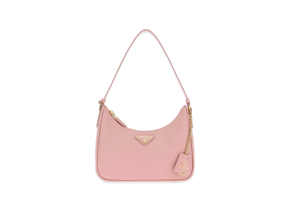 PRADA Wonen's Leather Re-Edition 2005 Shoulder Bag "Pink"