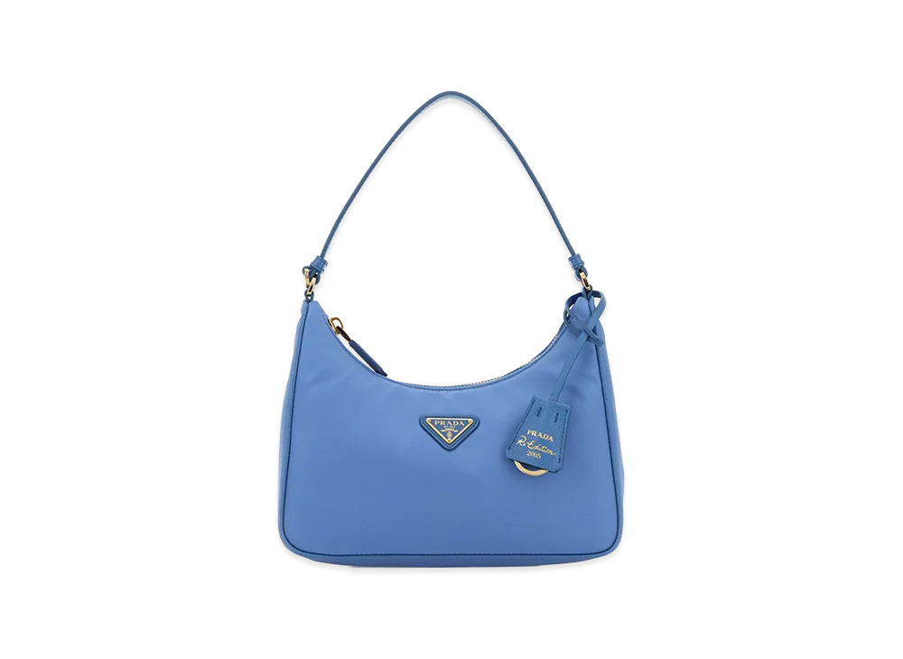 PRADA Women's Re-Nylon Re-Edition 2005 Shoulder Bag "Lightblue"