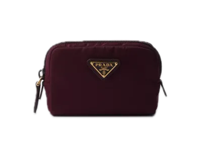 PRADA Micro Re-Nylon Pouch "Bordeaux"