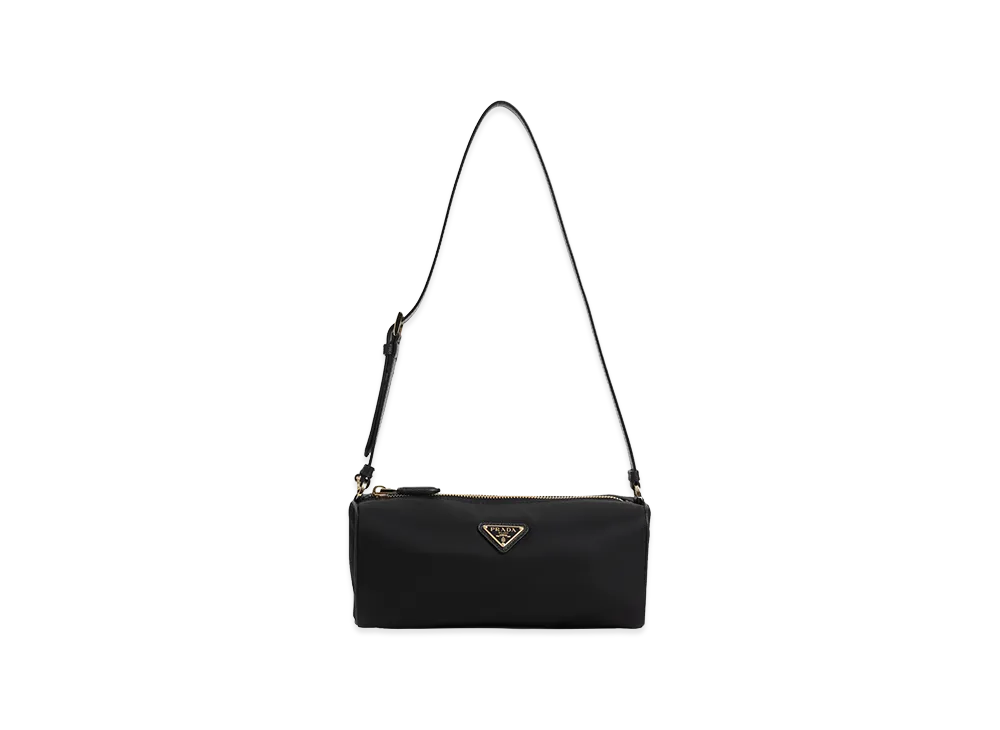 PRADA Women's Triangle Logo Shoulder Bag "Black"