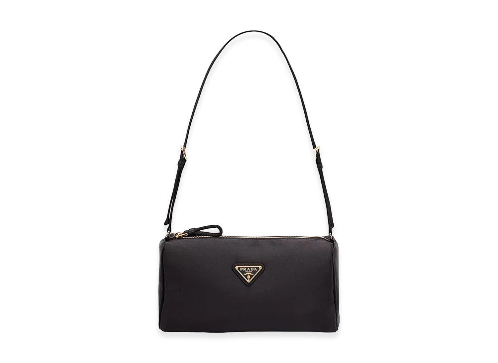 PRADA Women's Triangle Logo Shoulder Bag "Black"