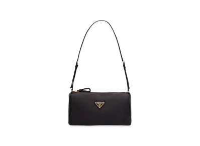 PRADA Women's Triangle Logo Shoulder Bag "Black"