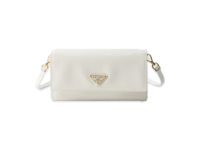 PRADA Saffiano Leather Mini Bag "White"