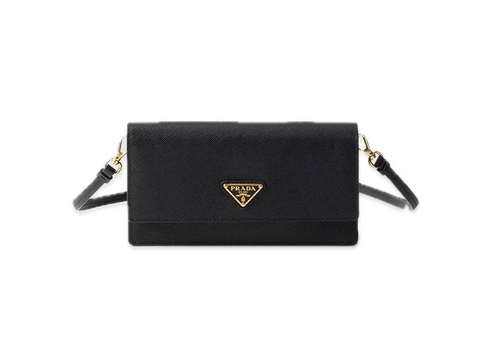 PRADA Saffiano Leather Mini Bag "Black"