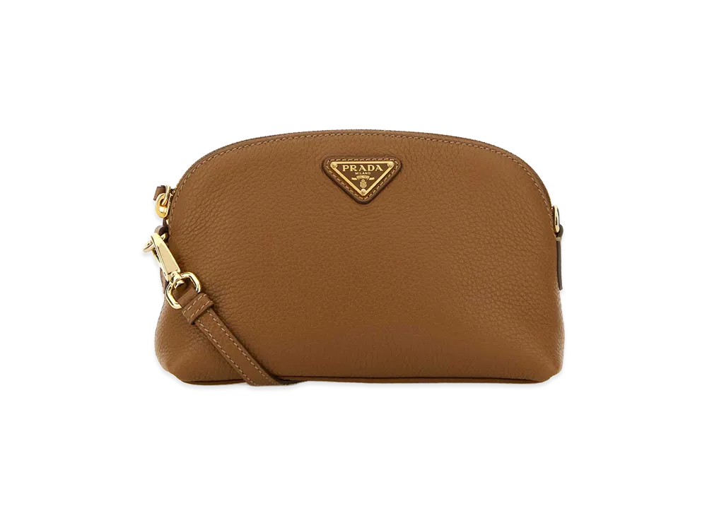 PRADA Women's Leather Crossbody Bag "Camel"