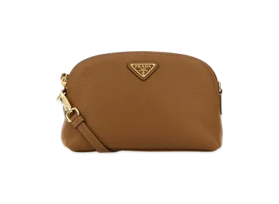 PRADA Women's Leather Crossbody Bag "Camel"