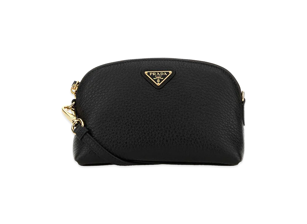 PRADA Women's Leather Crossbody Bag "Black"