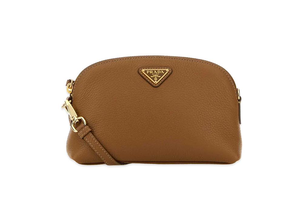 PRADA Women's Leather Crossbody Bag "Camel"