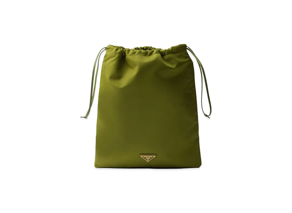 PRADA Wonen's Pouch Wish In Re-Nylon "Green"