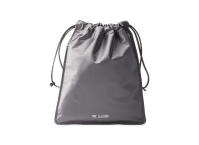 PRADA Wish Silk Duchess Pouch "Hematite"