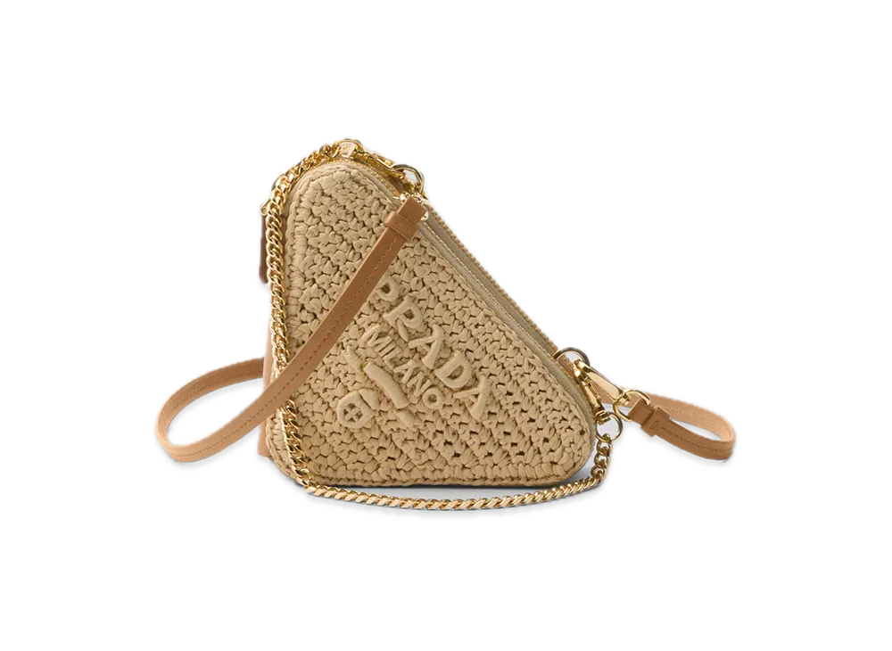PRADA Crochet Mini Pouch "Natural"