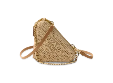 PRADA Crochet Mini Pouch "Natural"