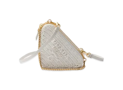 PRADA Crochet Mini Pouch "White"