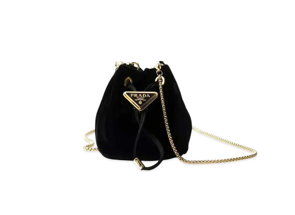 プラダ ベルベット ミニポーチ 