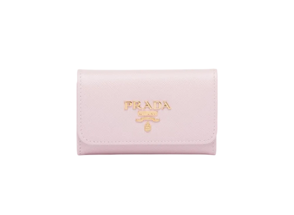 PRADA Saffiano Multicolor Key Case "Pink"