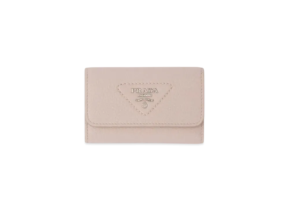 PRADA Leather Key Case "Water Lily"