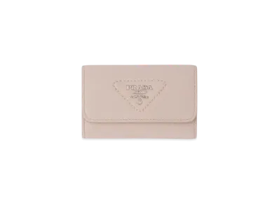 PRADA Leather Key Case "Water Lily"